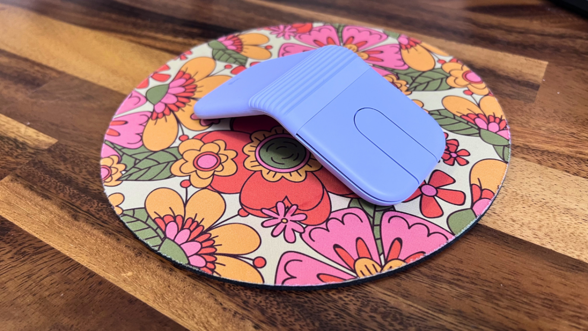 Mobi Fold dobrado em mousepad floral