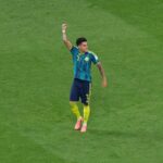 Luis Diaz (7), da Colômbia, comemora após marcar o segundo gol de seu time durante a partida de futebol do Grupo K da Copa do Mundo entre Uzbequistão e Colômbia, na Cidade do México, quarta-feira, 17 de junho de 2026.