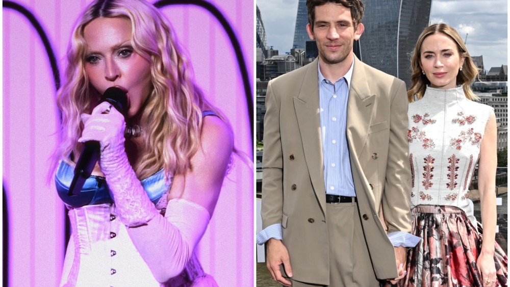 Madonna se apresenta na Times Square, Emily Blunt e Josh O'Connor promovem o 'Disclosure Day' em Londres e mais fotos de celebridades no tapete vermelho: junho de 2026
