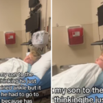 Rockefeller's son in the hospital.