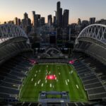 Lumen Field, temporarily renamed Seattle Stadium for the 2026 FIFA World Cup. The stadium will host six matches during the World Cup.