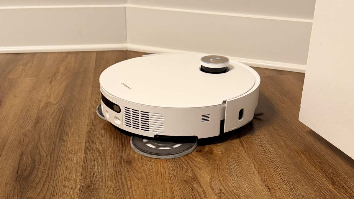 DREAME L60 Pro Ultra Robot aspirador e esfregão com esvaziamento automático, sucção de 35.000Pa, esfregão de água quente autolimpante e prevenção inteligente de obstáculos, branco