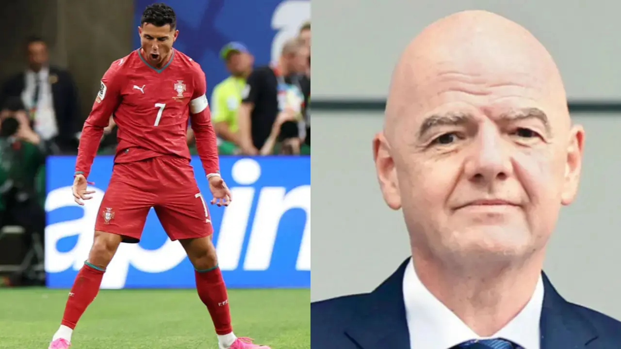 'Muitos, muitos parabéns...': Infantino pelas conquistas de Cristiano Ronaldo