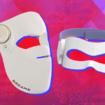 Terapia de luz vermelha iRestore para olhos - máscara de olhos de 180 LEDs com luz infravermelha para rugas sob os olhos, linhas da testa, 11's, pés de galinha, olheiras