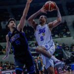 Chris McCullough (à direita) tem a chance de ganhar um segundo título do PBA com um time diferente. - IMAGENS PBA