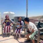 Campo de refugiados de dheshe para crianças da Palestina