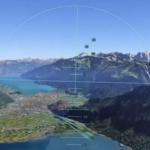 gráfico com controles do simulador de vôo do Google Earth