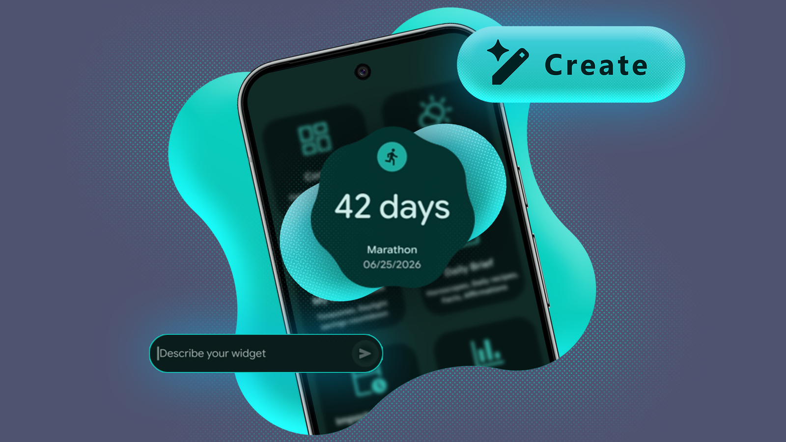 O novo widget de clima no One UI 7 em um Galaxy S24 Ultra.