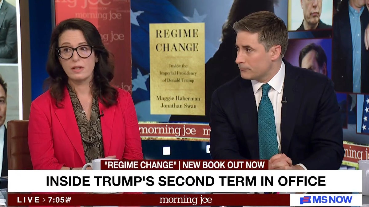 Os jornalistas Maggie Haberman e Jonathan Swan aparecem como convidados na edição de 23 de junho de 2026 do