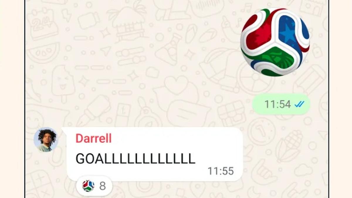 O emoji de futebol no WhatsApp foi alterado para a bola oficial da Copa do Mundo da FIFA, Trionda?