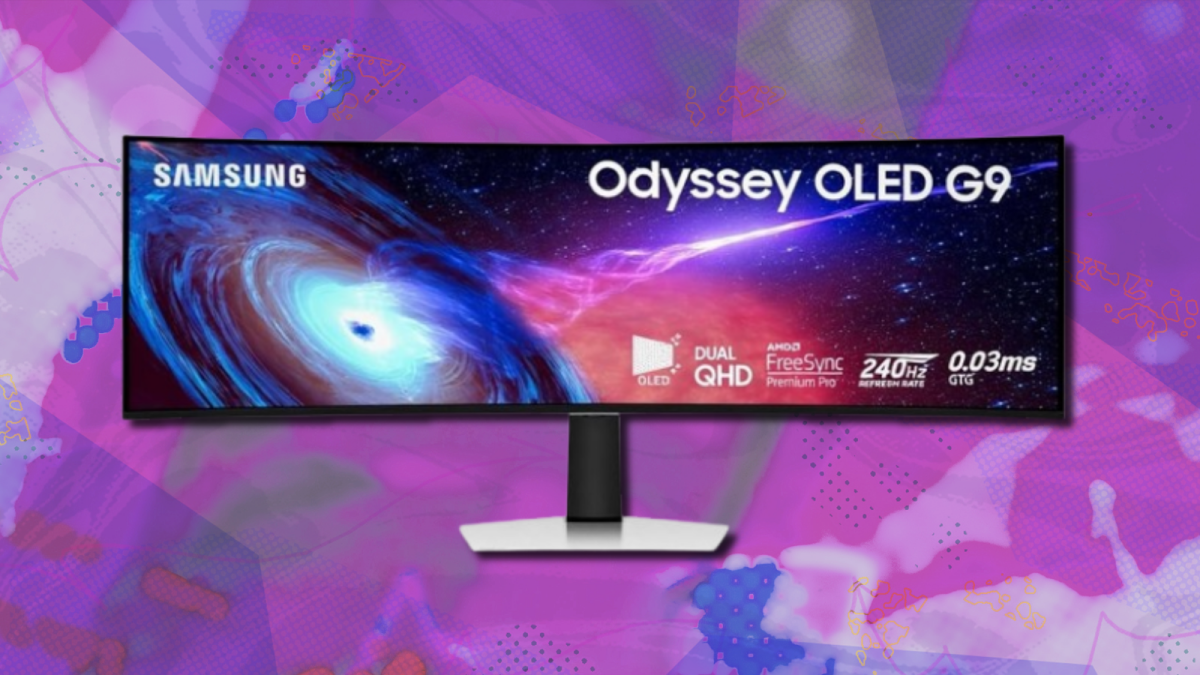 O monitor de jogos curvo Odyssey OLED G9 premium de 49 polegadas da Samsung nunca foi tão barato antes