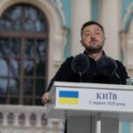 Ukraine's President Volodymyr Zelensky at a press conference on June 3, 2026, in Kyiv, Ukraine.