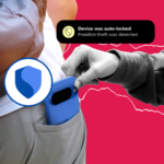 A tela de bloqueio de um Google Pixel 9 Pro mostrando o Fingerpring ID para desbloquear o telefone