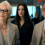 Miranda Priestly em O Diabo Veste Prada 2 (Meryl Streep, à esquerda, com Anne Hathaway e Stanley Tucci) é uma clássica narcisista de escritório