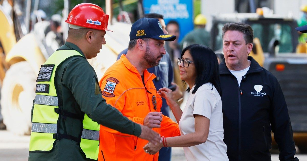Os terremotos na Venezuela representam o primeiro grande teste para a presidente Delcy Rodriguez