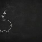 illustration of a piggy bank on a chalkboard
