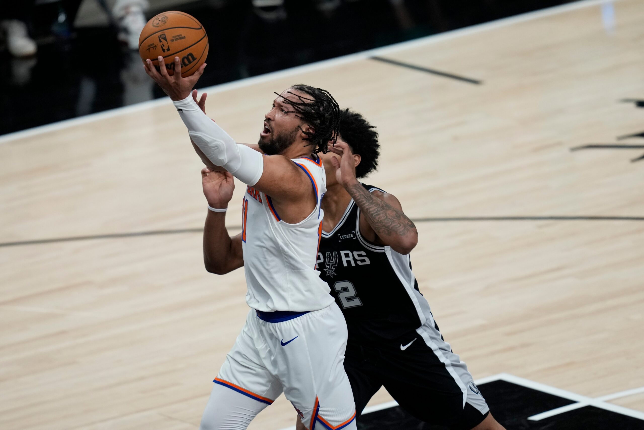 Pontuações da NBA hoje: San Antonio Spurs x New York Knicks, jogo 1 das finais da NBA de 2026 Karl-Anthony Towns Victor Wembanyama 105-95
