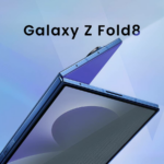 Uma visão de cima do Galaxy Z Flip 6 e do Galaxy Z Fold 6.