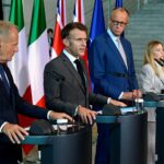 Principais líderes europeus prometem apoio “forte” à Ucrânia antes da cimeira da NATO