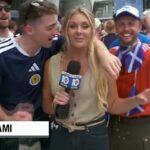 A infantaria escocesa invasora quase derrotou Kacy Hintz do WPLG Miami ao vivo