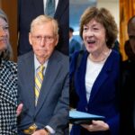 Senators Lisa Murkowski; Mitch McConnell; Susan Collins; and Thom Tillis.
