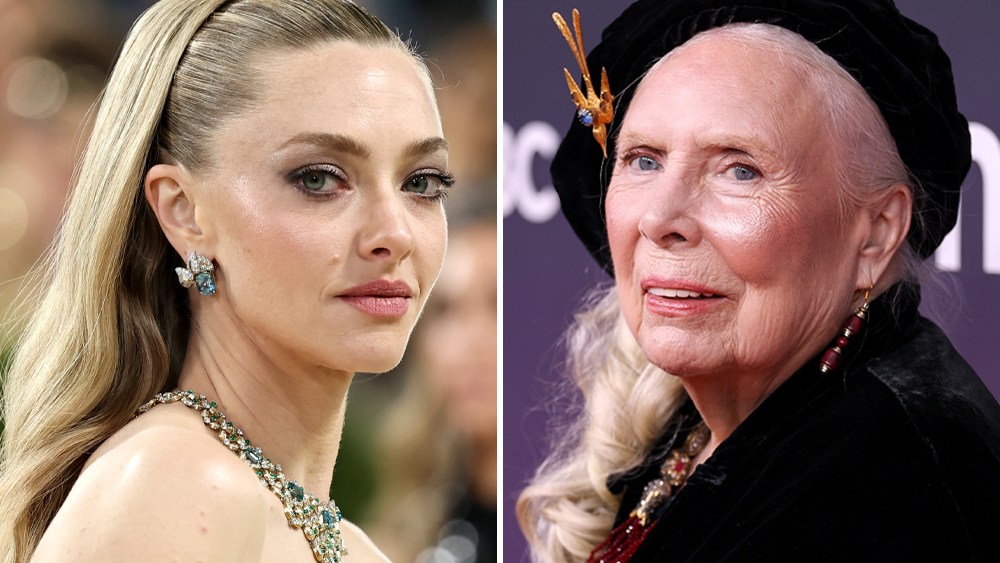 Revelado o filme biográfico de Axed Joni Mitchell de Amanda Seyfried: aprendendo a tocar o álbum 'Blue' inteiro, seu jantar de bife com o ícone e muito mais