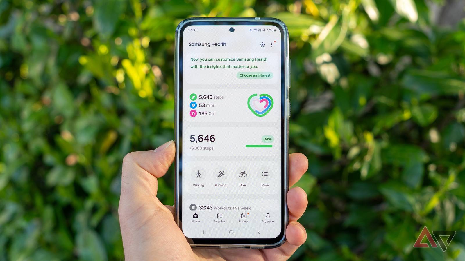 Aplicativo Samsung Health renovado
