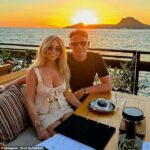 Scott McTominay, fotografado com seu parceiro Cam Reading, está amando a vida na Itália depois de ingressar no Napoli vindo do Manchester United há dois anos