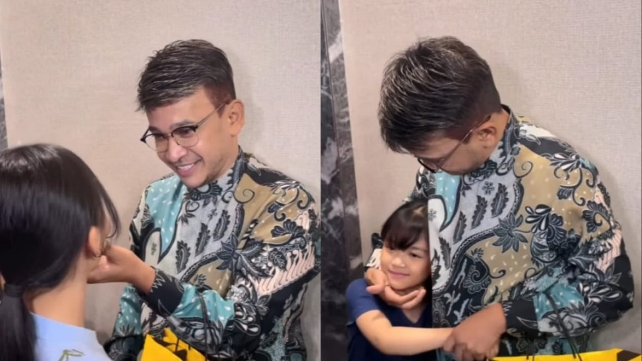 Singkat Banget! Detik-detik Ruben Onsu Ketemu Anak di Bandara Sebelum Berangkat Umrah