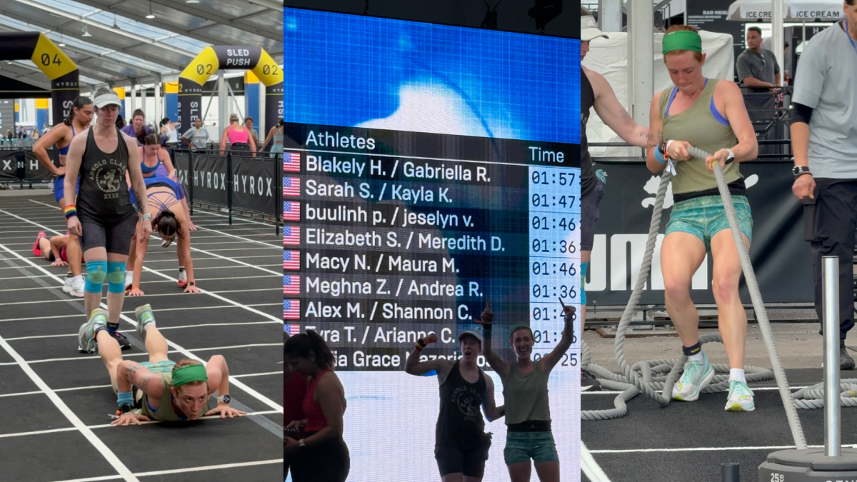 Resultados da corrida Hyrox.