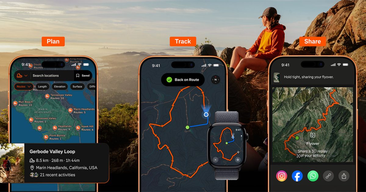 Strava expande ferramentas de caminhada com melhores mapas, planejamento de rotas e navegação por trilhas