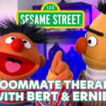 Terapia de companheiro de quarto com Bert e Ernie da Vila Sésamo