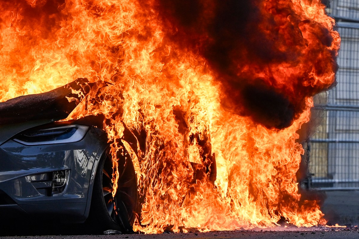 Tesla incendiada enquanto milhares protestam contra o G7 após o marco de Musk