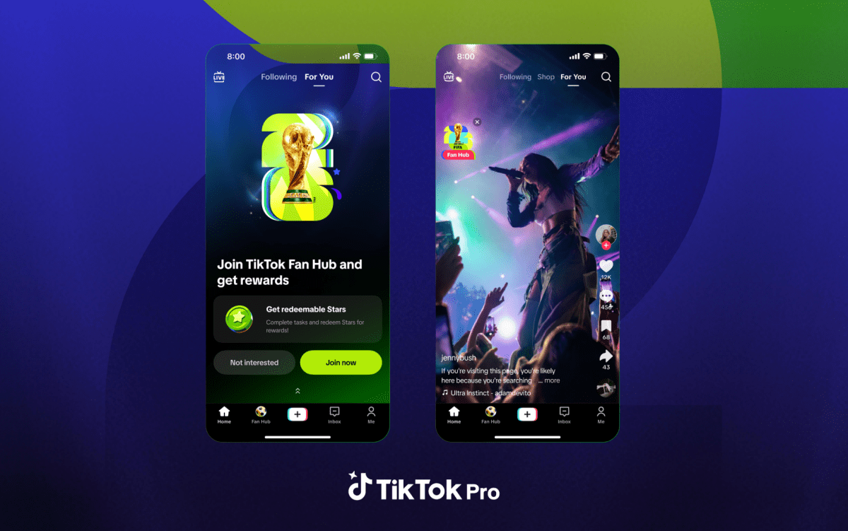 TikTok lança TikTok Pro Events, aplicativo para momentos culturais como a Copa do Mundo FIFA