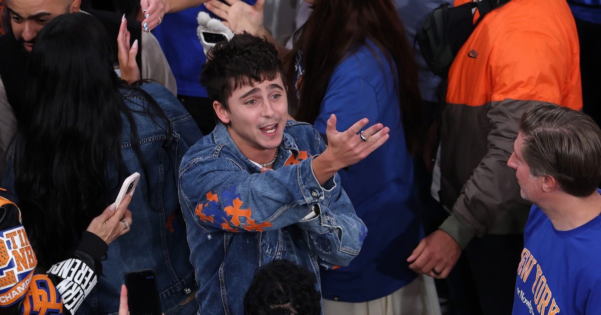 Knicks Superfans Timothee Chalamet e Kylie Jenner mostram PDA enquanto participam do jogo 4 das finais da NBA de 2026