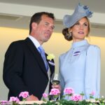 O filho dos recém-casados ​​​​da princesa Anne, Peter Phillips, e Harriet Phillips, anteriormente Harriet Sperling, compareceram ao primeiro dia do Royal Ascot na terça-feira, após seu casamento neste mês