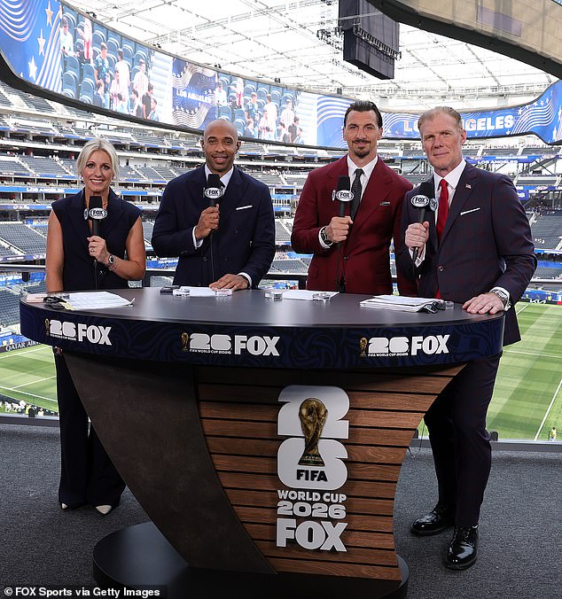 Torcedores da Copa do Mundo convencidos de que Thierry Henry e Zlatan Ibrahimovic já estão fartos de Alexi Lalas depois de tensos confrontos na Fox TV
