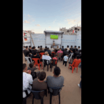 Torcedores de futebol em Gaza se reúnem para assistir ao jogo entre Espanha e Arábia Saudita