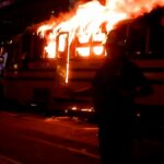 Torcedores dos Knicks incendiaram ônibus durante comemorações