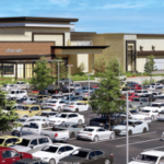 Renderização do North Fork Mono Casino & Resort no condado de Madera, Califórnia, mostrando o cassino tribal proposto, o estacionamento e o desenvolvimento do resort em meio a desafios legais contínuos.