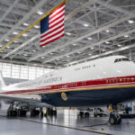 O novo avião Air Force One, em foto divulgada pela Aeronáutica. / Crédito: Força Aérea