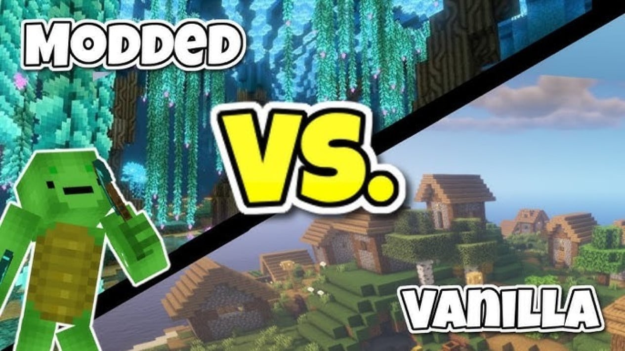 Vanilla vs Modded Minecraft, como você pode jogar o jogo mais rápido?