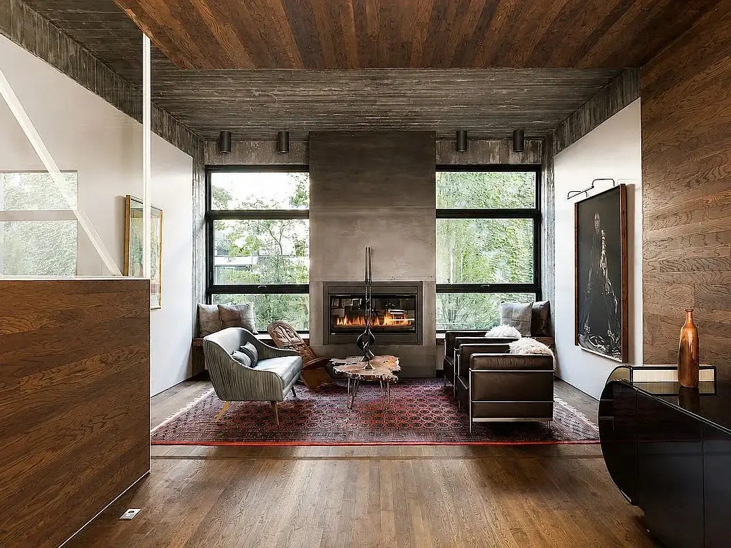 Uma área residencial dentro de 3 Wythe LN no Brooklyn, uma casa listada com ações da Antrópica como opção de compra.