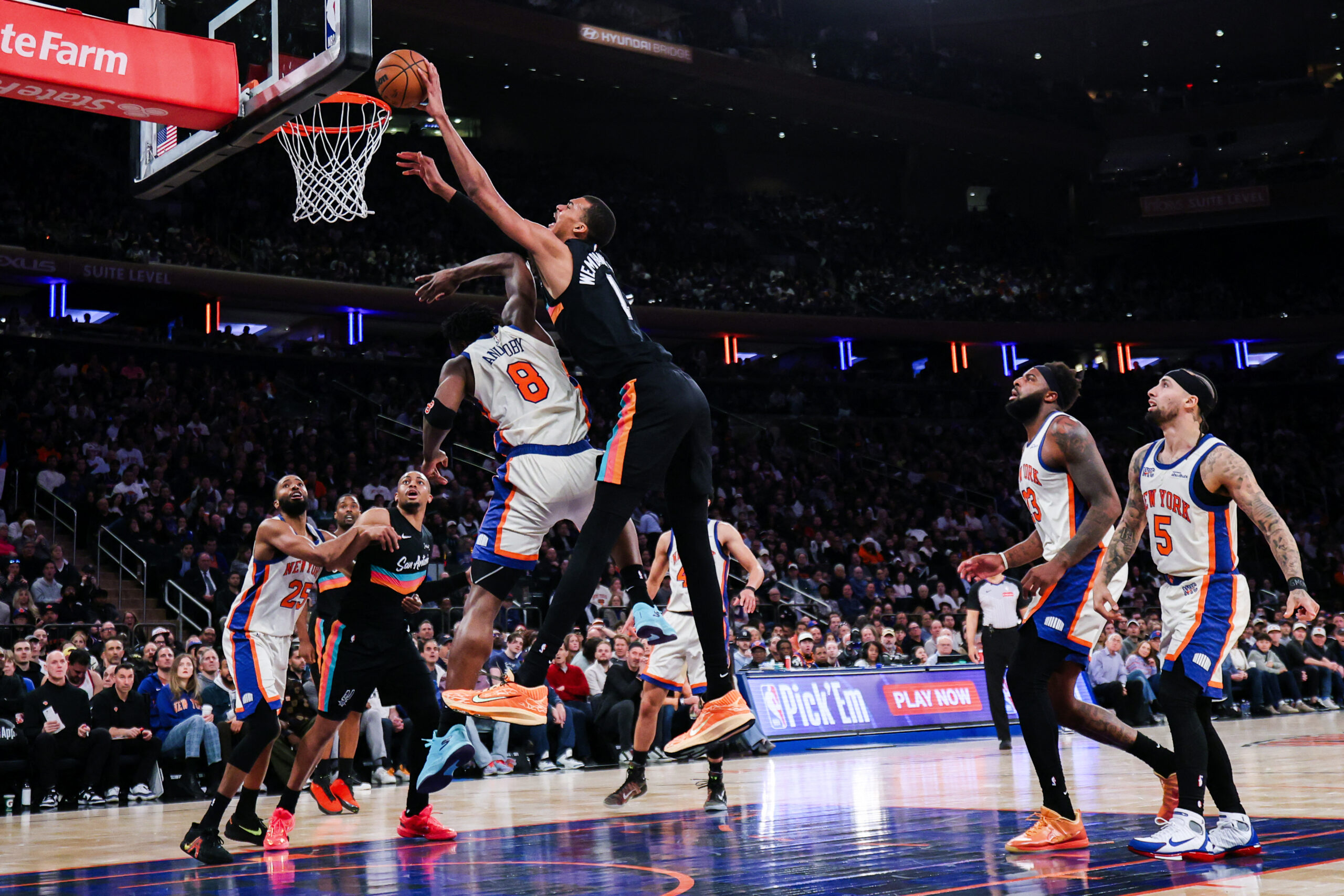 Victor Wembanyama Spurs x Knicks finais da NBA