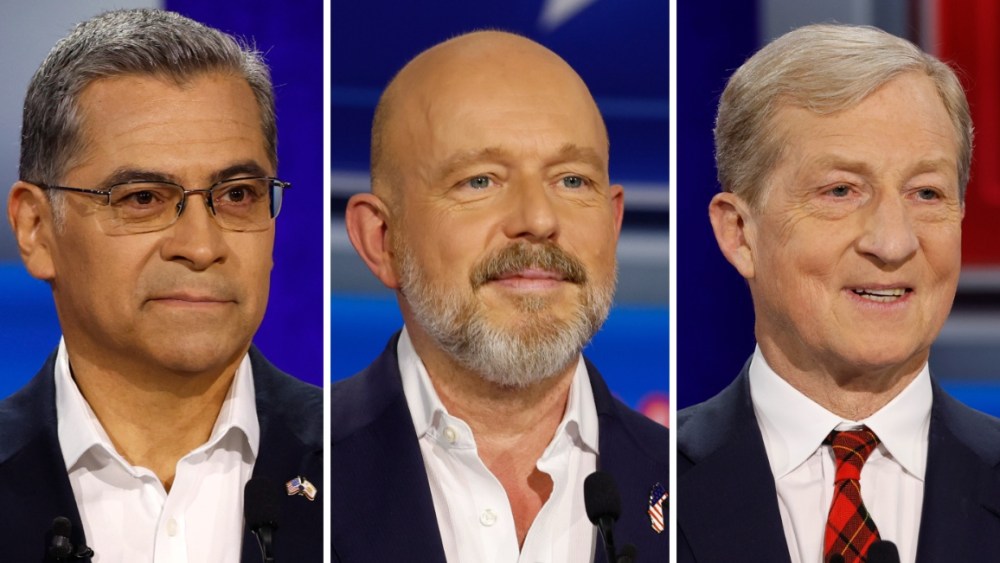 Xavier Becerra e Steve Hilton lideram retornos antecipados para governador da Califórnia