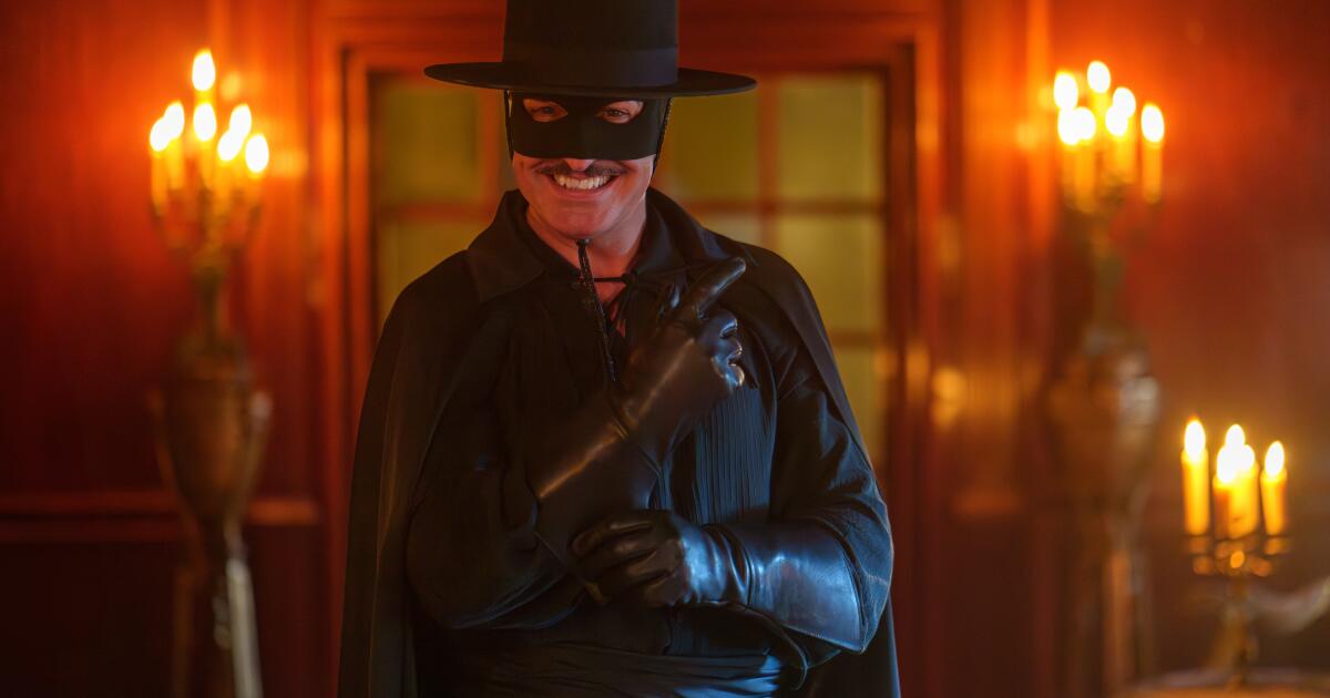 'Zorro' é o herói mascarado de Los Angeles, mas a França o torna magnífico