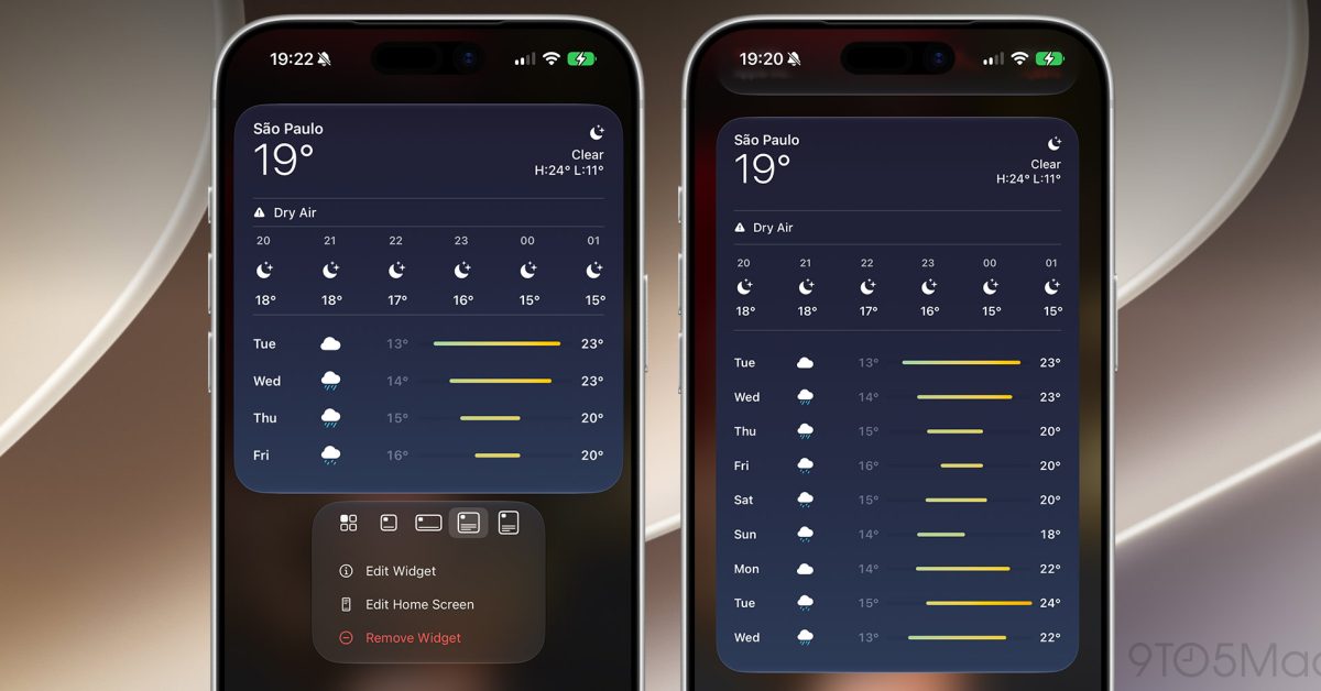 iOS 27 adiciona widgets extragrandes para suas necessidades extragrandes
