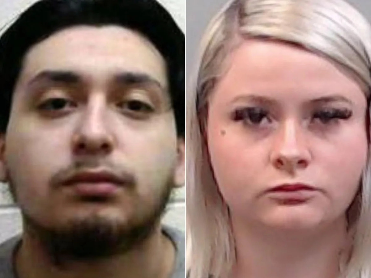 Gabinete do Xerife do Condado de Chesterfield - FOTO: Caleb Garcia foi acusado de assassinato e Amber Moree foi acusada de cúmplice de assassinato e obstrução da justiça, de acordo com o Gabinete do Xerife do Condado de Chesterfield.
