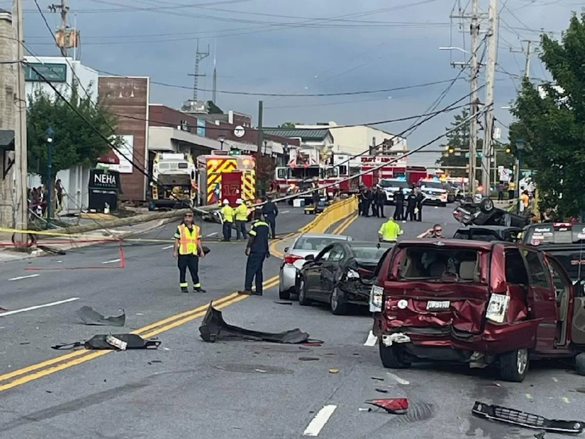 Corpo de Bombeiros do Condado de Baltimore - FOTO: O incidente ocorreu em Pikesville, localizado a noroeste de Baltimore, fora dos limites da cidade.