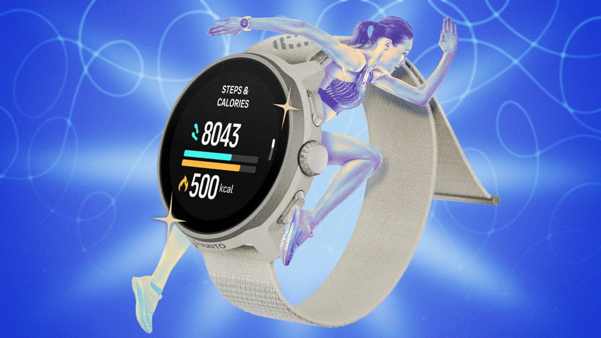 Relógio Suunto mostrando configurações de Autolap